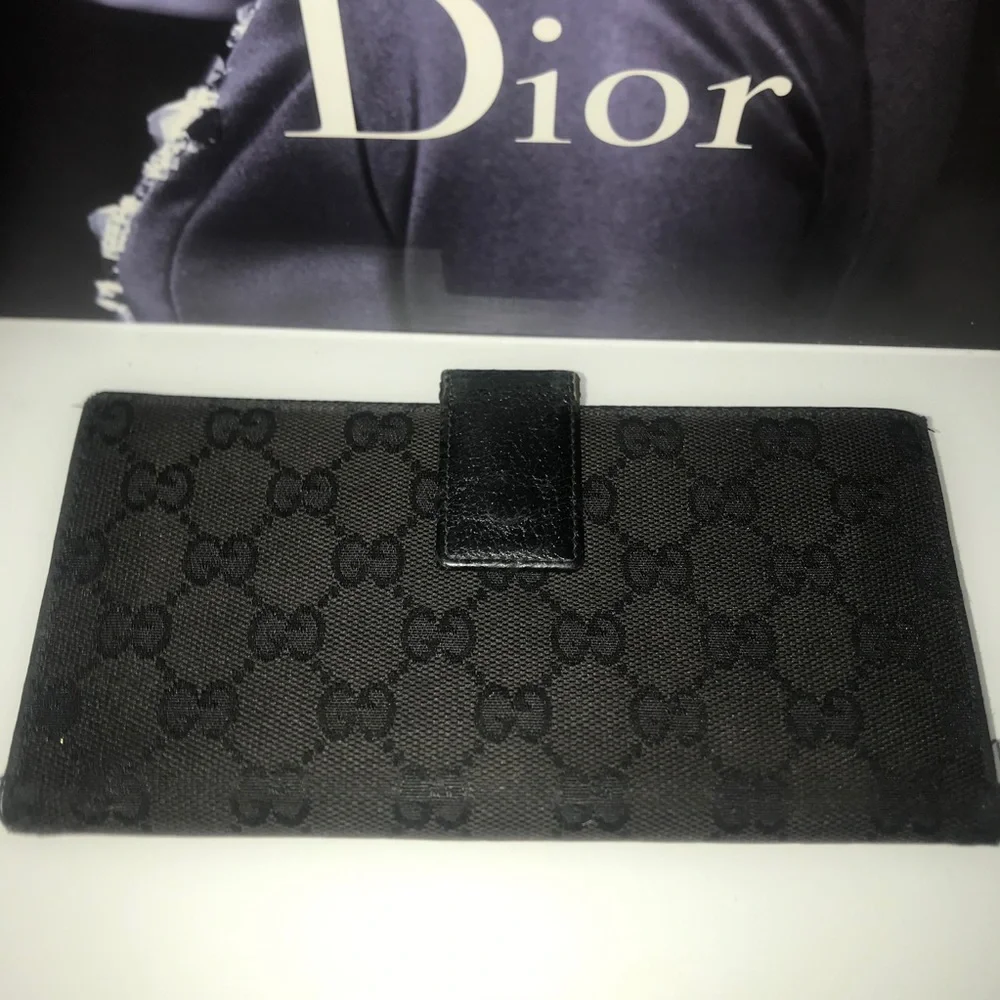 Gucci vintage dark brown long wallet - Picture 2 of 5
